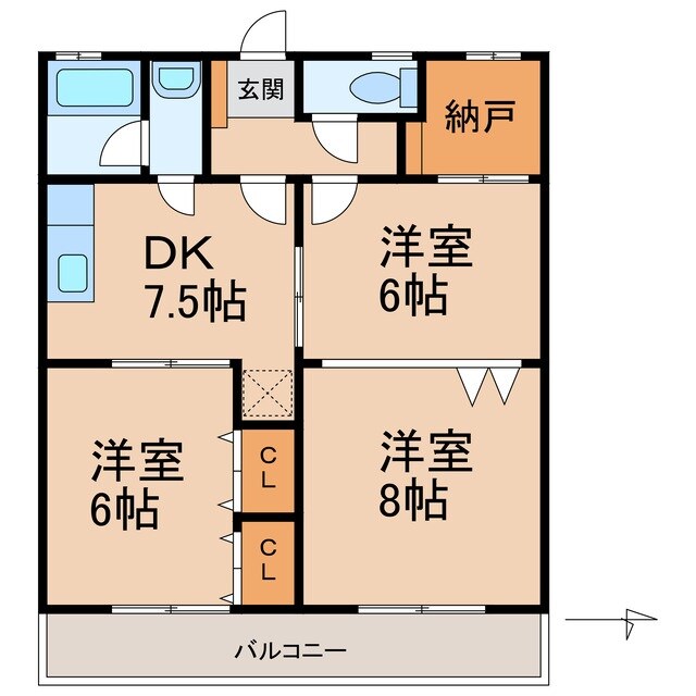 小林マンションの物件間取画像