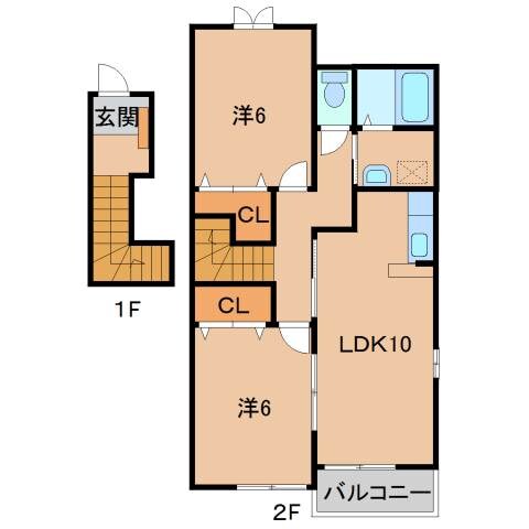 ミニョンパンセⅡの物件間取画像