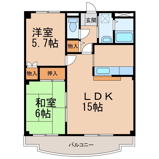 ラフォーレ21の物件間取画像