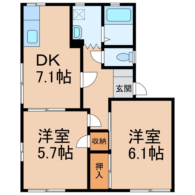 岩出駅 徒歩29分 1階の物件間取画像