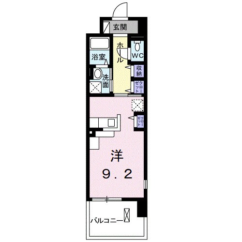 和歌山駅 徒歩7分 8階の物件間取画像