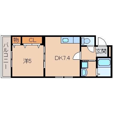 フジパレス黒田Ⅰ番館の物件間取画像