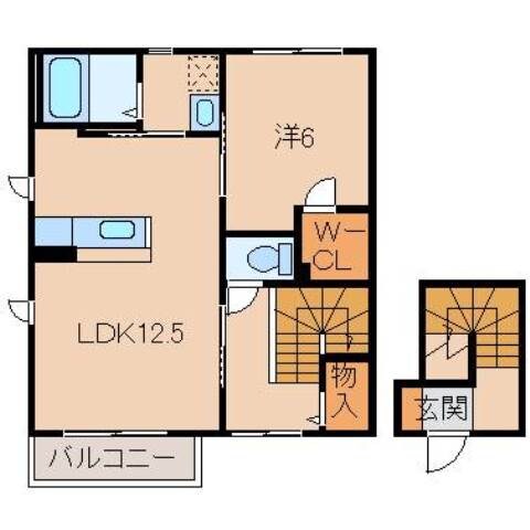 イマージュ黒田Ⅱの物件間取画像