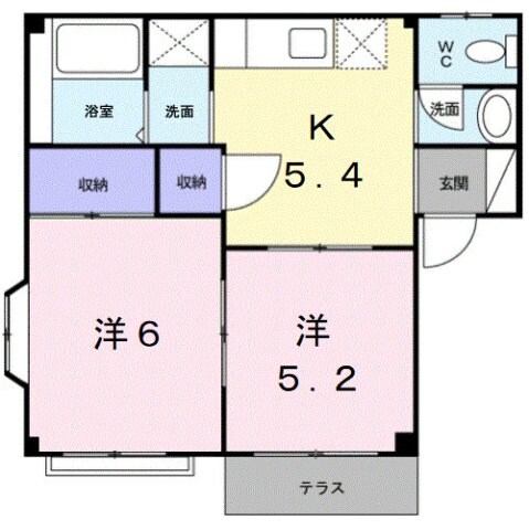 ベルドール松房Ⅰの物件間取画像