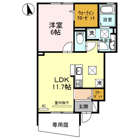 岩出駅 徒歩61分 1階の物件間取画像