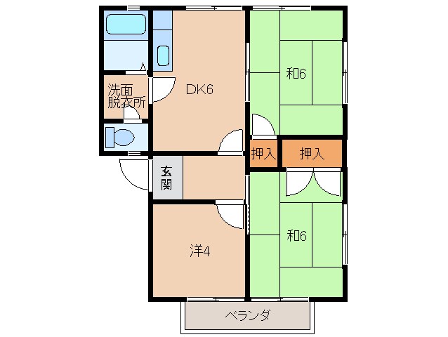 グリーンフルマスノの物件間取画像