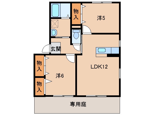 グリーンヒル舩木の物件間取画像