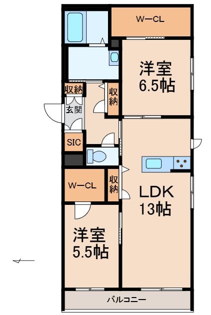 ベレオ　キヒロの物件間取画像