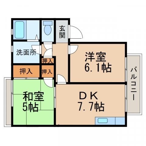 フレグランスさつきの物件間取画像