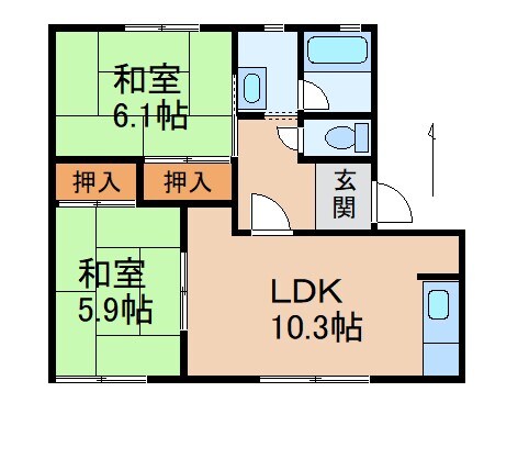 紀伊駅 バス15分  川尻下車：停歩12分 1階の物件間取画像