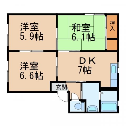 シャーメゾン小雑賀の物件間取画像