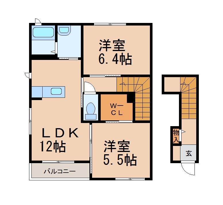 シャーメゾン岸宮の物件間取画像