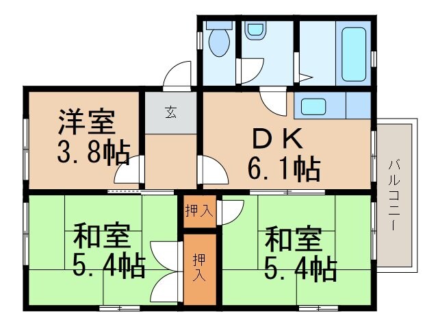 ディアスくすみの物件間取画像