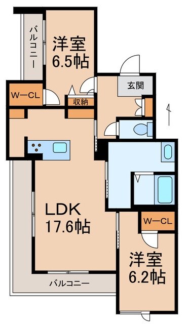 和歌山市駅 徒歩11分 3階の物件間取画像