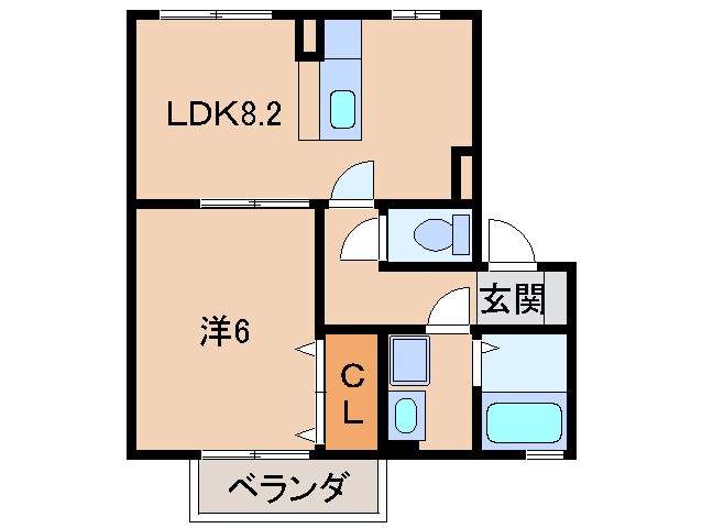 ララコート紀三井寺の物件間取画像