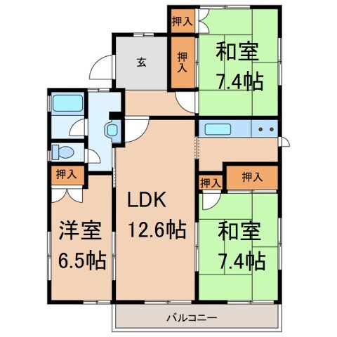 和歌山市駅 バス20分  井原下車：停歩5分 2階の物件間取画像