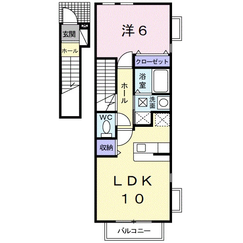 和歌山市駅 バス19分  秋葉山下車：停歩7分 2階の物件間取画像