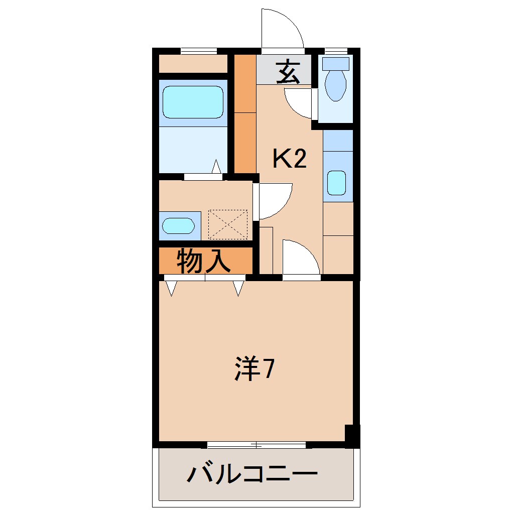 アベニュー屋形の物件間取画像