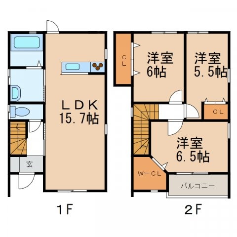 シアラ吹上Ⅰの物件間取画像