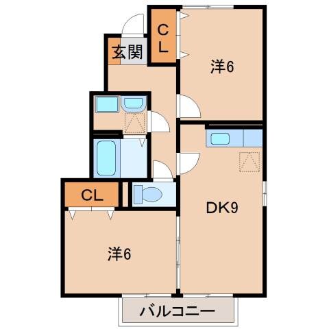 岡崎前駅 徒歩10分 1階の物件間取画像