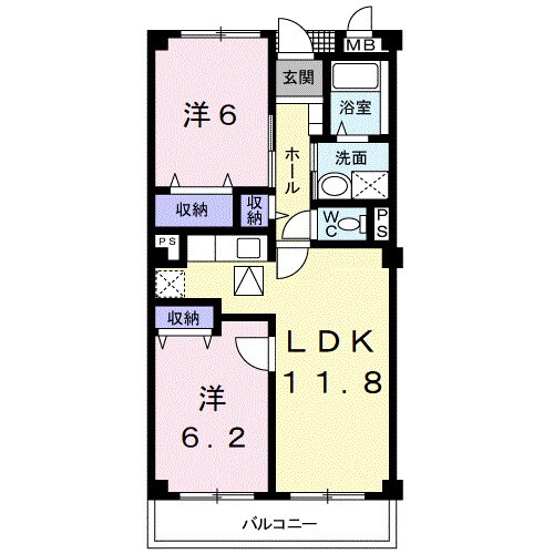 日前宮駅 徒歩21分 1階の物件間取画像