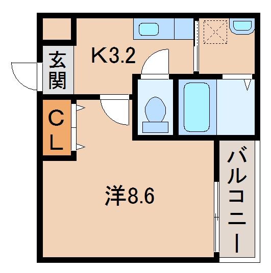 和歌山駅 徒歩10分 3階の物件間取画像