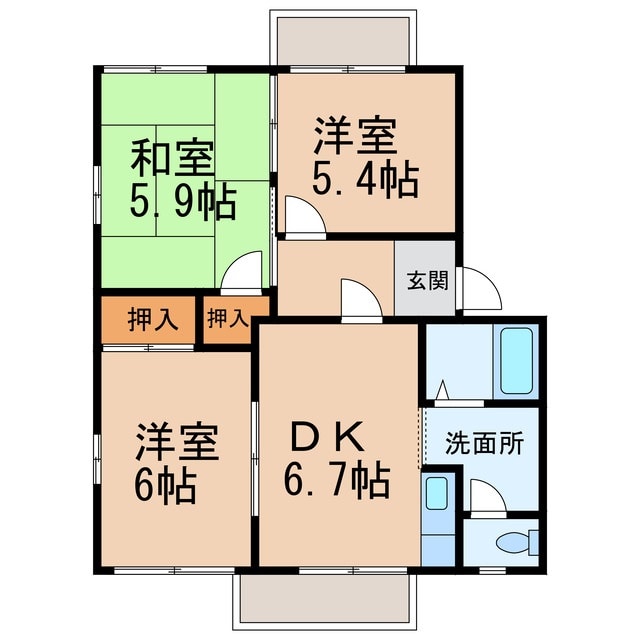 和歌山市駅 バス18分  土橋下車：停歩3分 2階の物件間取画像