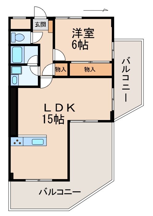 サンハイム砂山の物件間取画像