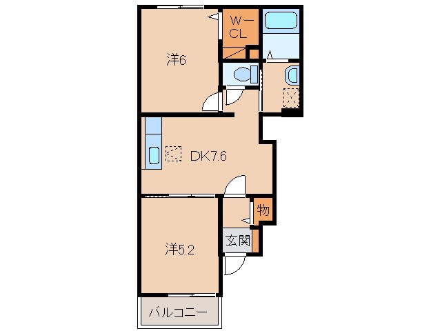 船戸駅 バス20分  丸栖北下車：停歩2分 1階の物件間取画像