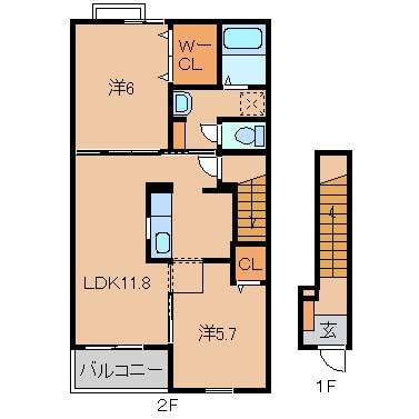 菫の物件間取画像