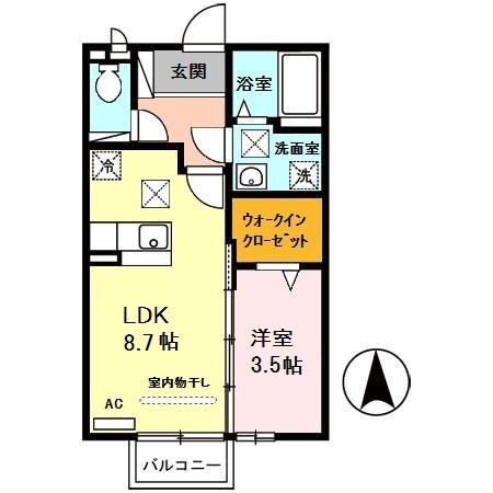 宮前駅 徒歩9分 1階の物件間取画像