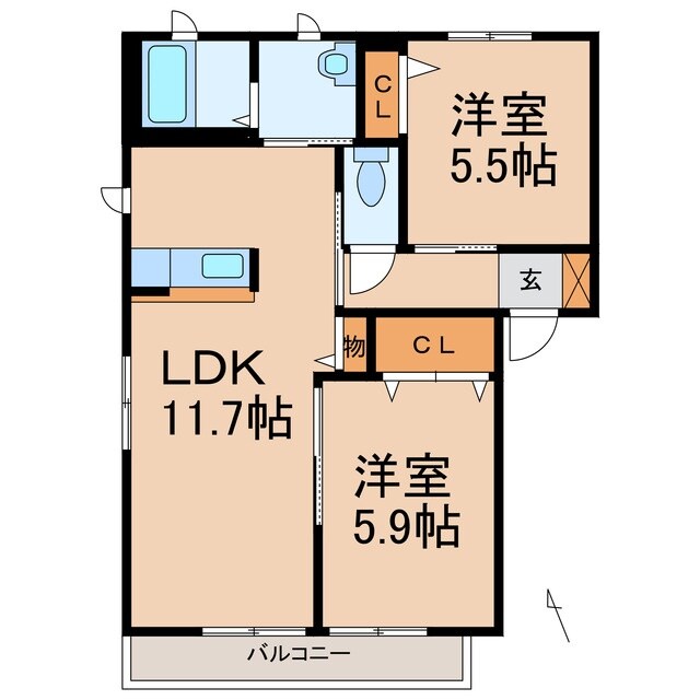 和歌山市駅 バス20分  西浜口下車：停歩5分 1階の物件間取画像