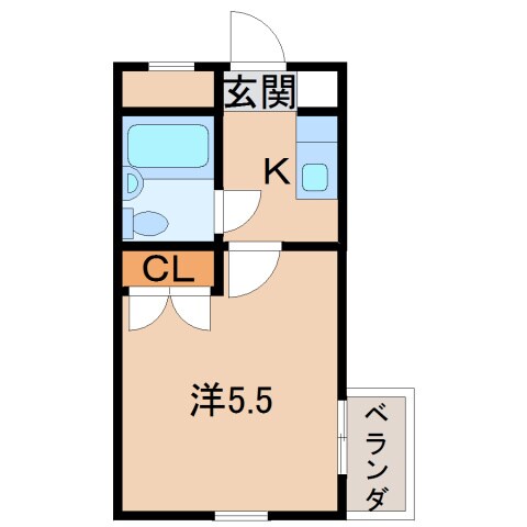 メゾンクレセールの物件間取画像