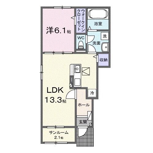 紀ノ川駅 徒歩19分 1階の物件間取画像