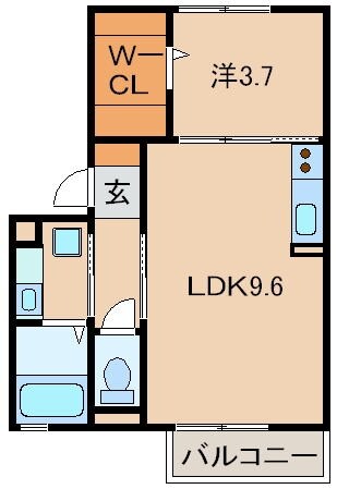 D-room毛見の物件間取画像