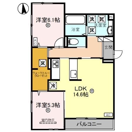 D-ROOM和歌山四番丁の物件間取画像