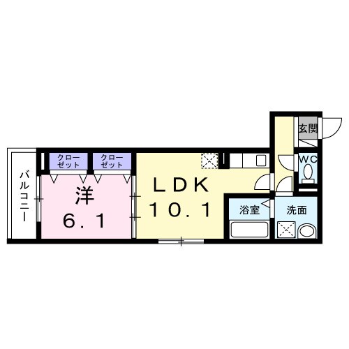 和歌山市駅 徒歩10分 3階の物件間取画像