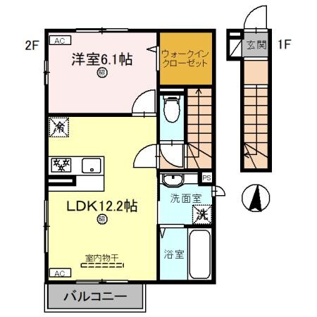 紀ノ川駅 徒歩11分 2階の物件間取画像