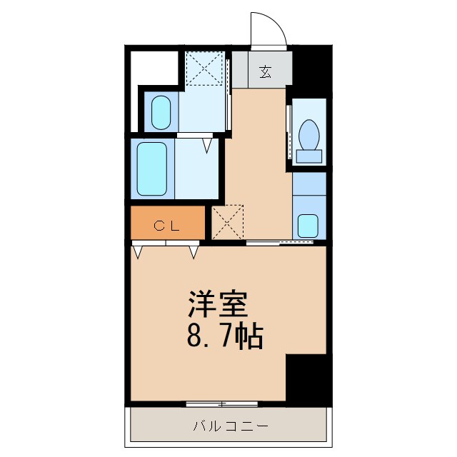 和歌山駅 徒歩9分 7階の物件間取画像