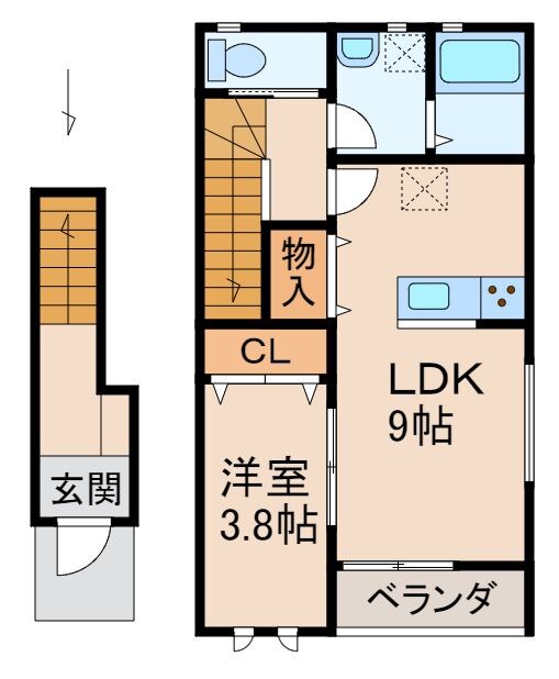 Solis四筋目の物件間取画像