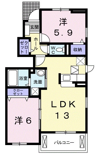 打田駅 徒歩14分 1階の物件間取画像