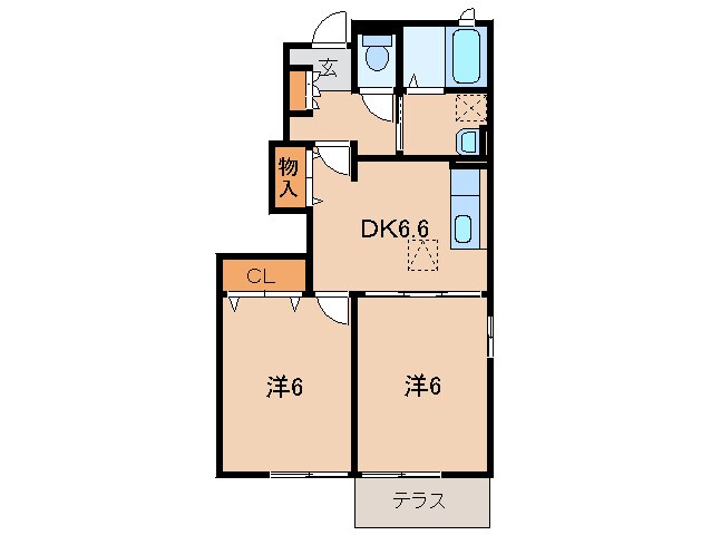 下井阪駅 バス9分  段下車：停歩4分 1階の物件間取画像