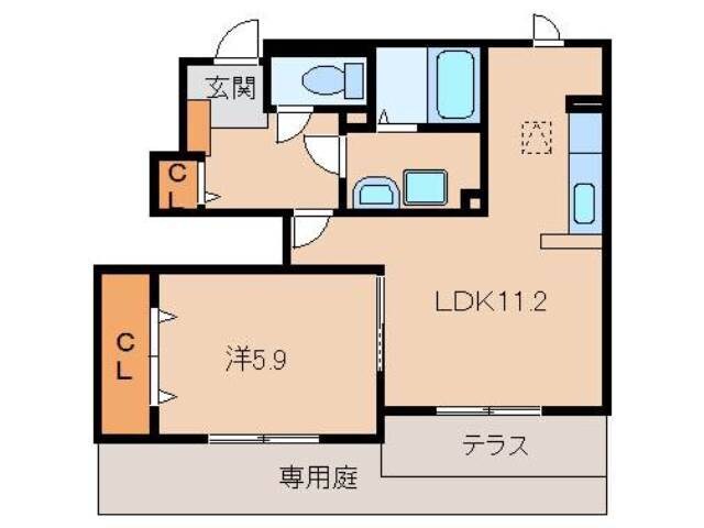 交通センター前駅 徒歩21分 1階の物件間取画像