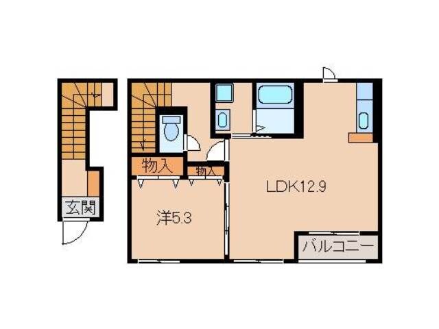 ブルーマリンＫの物件間取画像