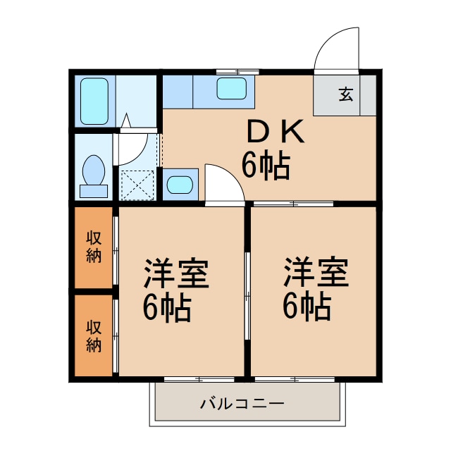 紀伊小倉駅 徒歩4分 2階の物件間取画像