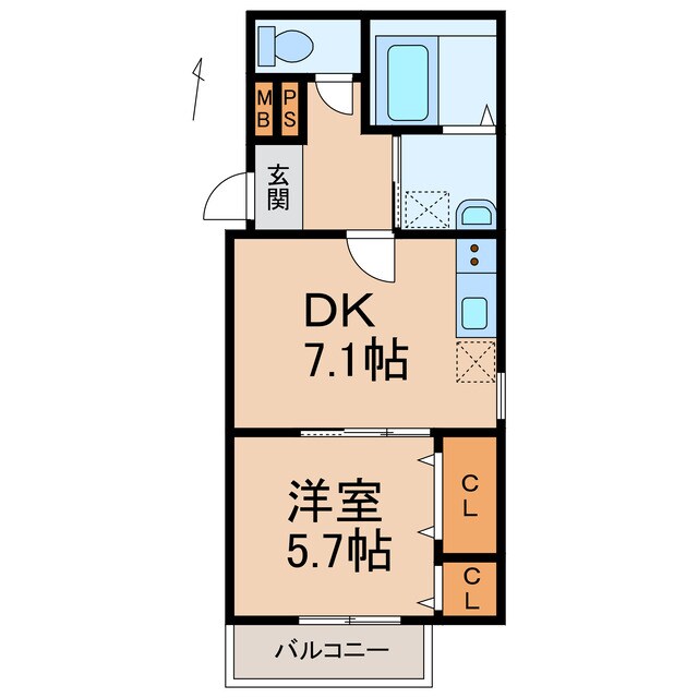 フジパレス和歌山太田Ⅲ番館の物件間取画像