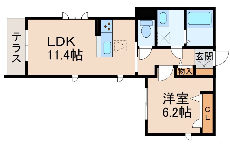 和歌山市駅 徒歩4分 1階の物件間取画像