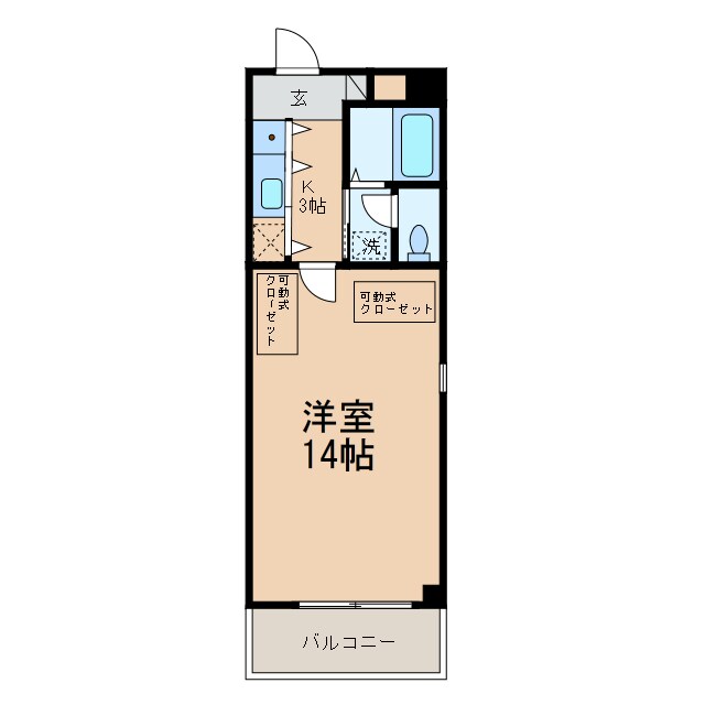 和歌山市駅 徒歩3分 2階の物件間取画像