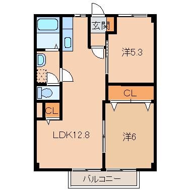 紀伊山田駅 徒歩5分 2階の物件間取画像