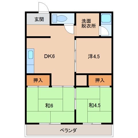 オリエント砂山の物件間取画像